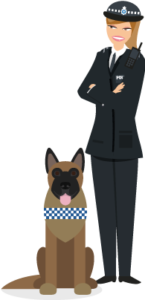 Officer with dog