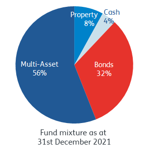 Fund mixture as at 31 December 2021